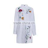Maxnegio Button up Shirt Casual Cotton Embroidered Dress Shirt thumbnail-5