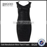 MGOO 2015 Gold Supplier Dress Customized Silver Bandage Dress With Cap Sleeves Fashion Designing Clothes H286 thumbnail-5