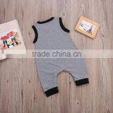 Newborn Baby Clothes Custom Cotton Sleeveless Smocked Baby Romper Cute Kids Clothing thumbnail-4