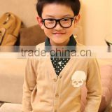 2014 autumn v neck knitted cashmere wool cardigan for baby boy