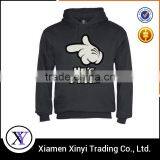 High Qualtiy Printed Black Heavy Cotton Mens Stylish Hoody thumbnail-1