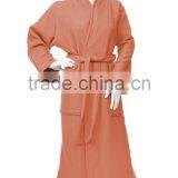 100% Premium Cotton Quick Dry Unisex Waffle Weave Bath Robe thumbnail-4