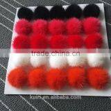 Wholesale New 8 CM Colorful Mink Fur Ball/Rex Rabbit Fur Pom Poms For Key Chain thumbnail-6