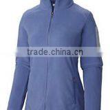 Purple Full Zip No Hood Woman Fleece Jacket thumbnail-1