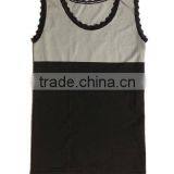 Lace Decorated Double Colors Sport Tank Top/tube Top thumbnail-1