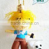 Handmade Keychains Keyrings Voodoo Doll String Accessories bag Gifts