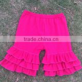 2015 Hot Sale Children Shorts Knitted Cotton Ruffle Shorts For Kids