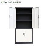 Высококачественный металлический четырехдверный стальной архивный шкаф thumbnail-3