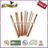 Charmkey Natural Bamboo Crochet Hook Set 12pcs Set With Different Sizes to Crochet Bags thumbnail-1