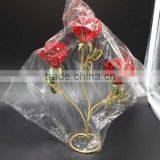 Artificial Golden Rose Crystal Flower for Valentine's Day thumbnail-2