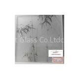 Laminated Digital Printed Glass / Carved Glass Panels For Glass Mural Walls thumbnail-1