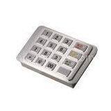 IP65 Dust-free Stainless Encrypting Keypad PCI EPP With Remote Key Loading ( RKL )