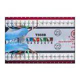 Black 24 Slots UTP Rj45 Cat5e Patch Panel Accept 22-26 AWG Solid Wire.