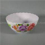 Floral Promotion Daily Use Wave Edge Melamine Round Rice Bowl thumbnail-1
