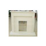 fireplace mantel in lightweight marble/granite