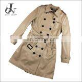 Wholesale Ladies Lambskin Genuine Leather Jackets Long Classic Duster Coats
