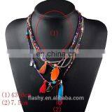 New Fashion Feather Women Necklace Beaded Necklace Chains Jewelry thumbnail-5