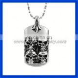 2014 Men's Special Design China Gothic led skull necklace pendant