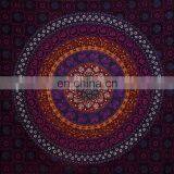 Indian Handmade Elephant Mandala Curtains Cotton Boho Drapes Violet Window Decor Decor Curtain thumbnail-4