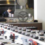 Food Delivery System Sushi Conveyor Belt System Bright White & Dark Black Color thumbnail-1