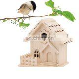 Cheap Rustic Wood Bird House Creative Bird Nest New House and Brid Breeding Box Decoration thumbnail-7