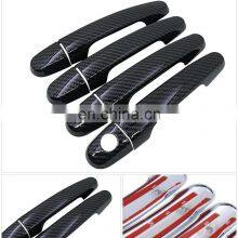 Exterior Carbon Fiber Door Handle Cover Catch Trim Car Cap Styling Accessories for Toyota Corolla E120 E130 E140 E150 2000~2013 thumbnail-2