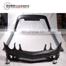 PP body kit for E-CLASS w211to E63 with front grill muffler tips w211 fog lights