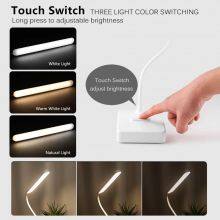 LED Desk Lamp 3 Mode Color Lighting Adjustabale Brightness Rechargeable USB LED Reading Lamp Eye Protection Study Light thumbnail-2