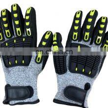 Iron Clad Sandy Nitrile Coating Multi Function Anti Cut 5 Resistant Impact Utility Mechanics Work Gloves thumbnail-5