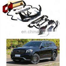 CH Pp Material R Style Bumper Modified Parts Upgrade Car Front Bumper Rear Bumper For Mercedes-Benz GLS X166 16-19 to GLS63 thumbnail-2