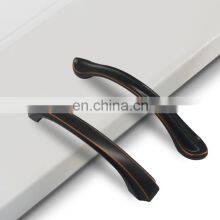 Moder Black Cabinet Pulls Handle Alloy Casting Pull Kitchen Furniture Zinc Alloy Drawer Handle