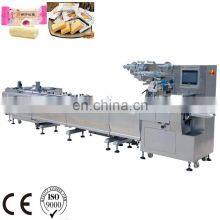 Automated Packaging Machine Nougat Bar Egg Roll Aligner Feeder Flow Pack Machine