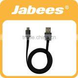 Newest Jabees High Quality Tangle-free 2-in-1 Flact Cable Micro USB Cable thumbnail-1