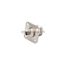 N Type Female 4 Hole Flange Chassis Mount Crimp Coaxial Connector for RG58 RG59 RG6 Cable thumbnail-3