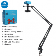 HDMI USB Industrial Video Digital Microscope Camera Set With 130X Lens thumbnail-2