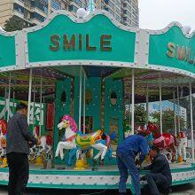 Amusement Rides Mechanical Indoor Chinese Green Carousel Ride For Kids Equipment thumbnail-3