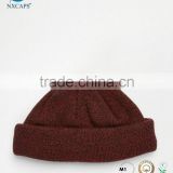 Red Wholesale Custom Embroidery Patch Beanie,Knit free Patch Beanie Hat