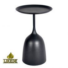 Iron Metal Bedside Table for Black Tea and Coffee Elegant Furniture Legs