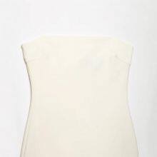 Fashionable and Casual Fluffy Hem Silk Mesh Short Dress for Women thumbnail-2