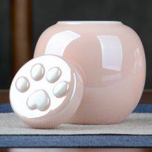 Cat Urn for Ashes Beautiful Ceramic Keepsake