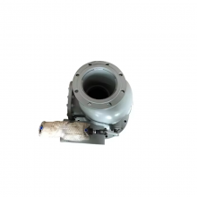 High Quality JQ641FM Ceramic Lined Feed Valve Carbon Steel Three-way Feed Valve Flange Bell Cover Flap Feed Valve thumbnail-2