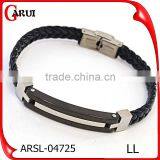 Best Selling Products Stainless Steel Clasp Bio Magnetic Bracelet Man Leather Bracelets thumbnail-1