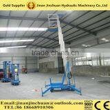 6 Meters Hydraulic Telescopic Adjustable Single Mast Aluminum One Man Lift thumbnail-1