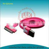 Colorful Flat Data Cable for Iphone Cable Usb to 30P