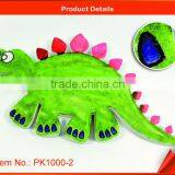 DIY Cute Dino Foam Pomotional Coloring Art thumbnail-1