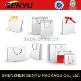 Custom Fancy Design Art Paper Handmade Shopping Bags With Rope
