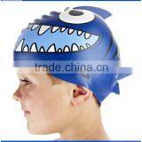 2015 Cartoon Silicone Swimming Caps for Kids