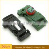 Wholesale 7 in 1 Survival Whistle Buckle for Baracelet thumbnail-5