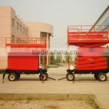 Mobile hydraulic high raised lift table