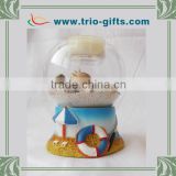 european resin glass globe candle holder